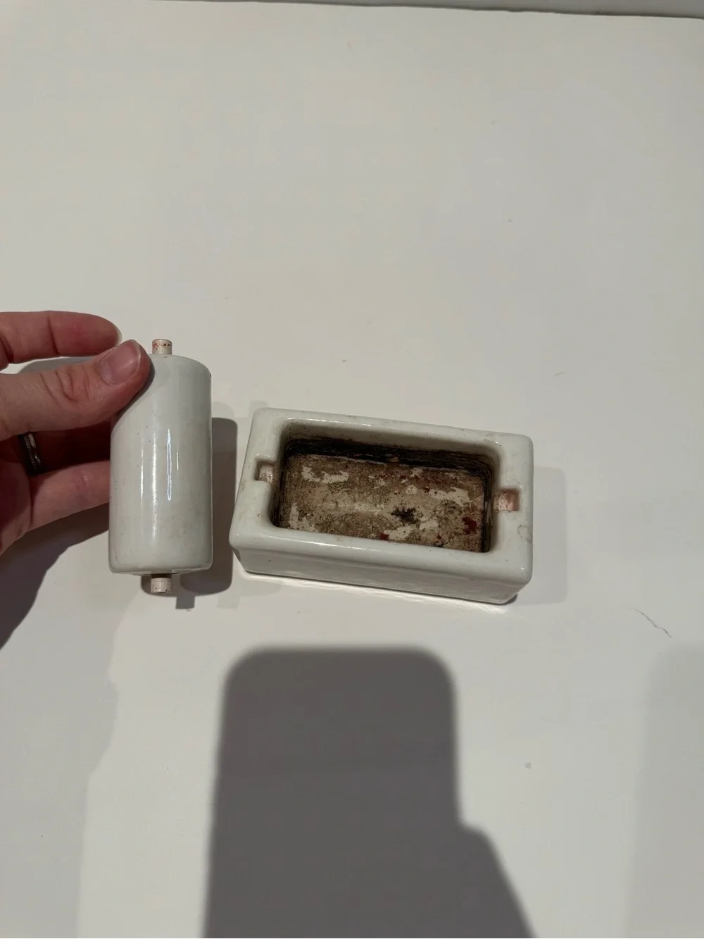 Vintage Ceramic Stamp Moisterer / Paper Weight